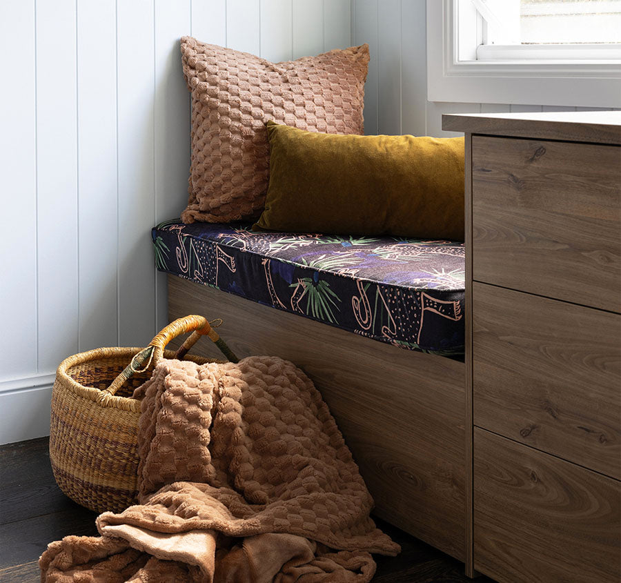 Patton 150x200cm Throw Rug Mocha