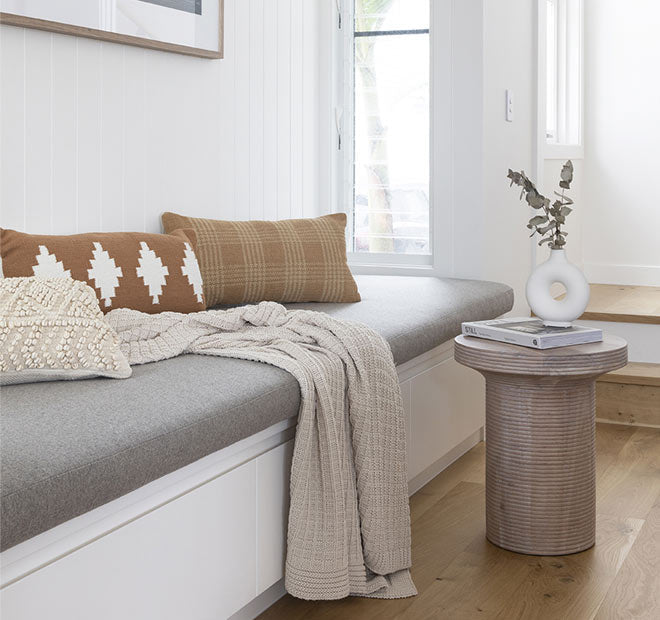 Richmond 30x60cm Filled Cushion Bisque