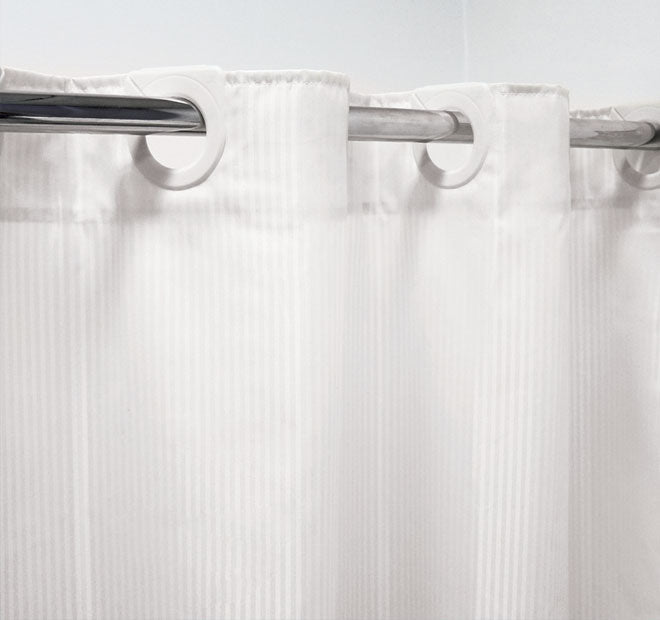 Polyester 180x185cm Shower Curtain White