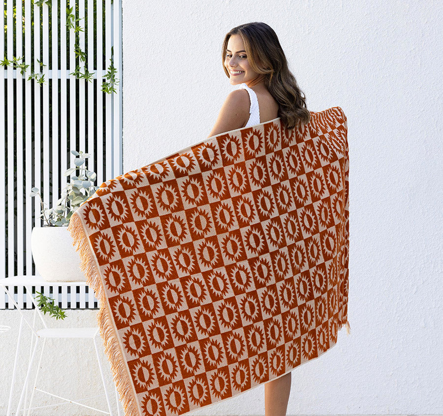 Sola 90x170 Beach Towel Spice