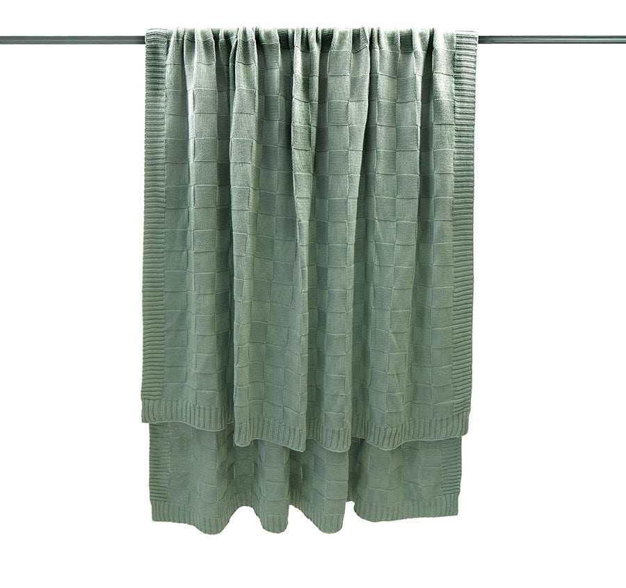 Solomon 130x200cm Throw Rug Eucalyptus