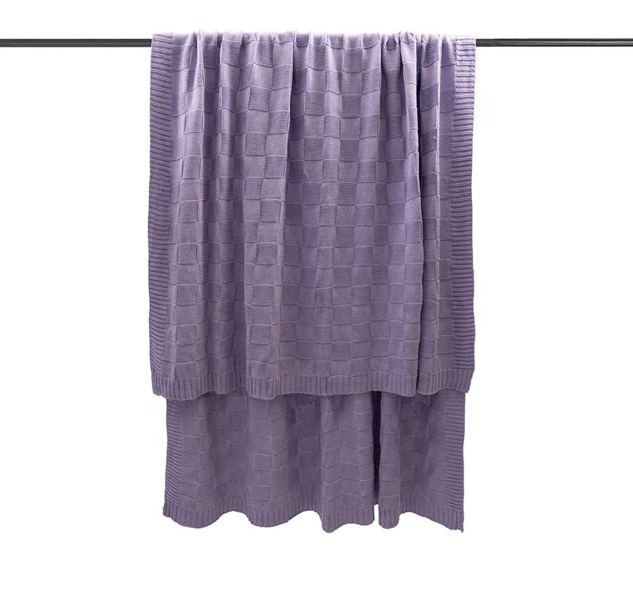 Solomon 130x200cm Throw Rug Lilac