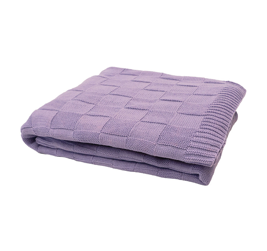 Solomon 130x200cm Throw Rug Lilac