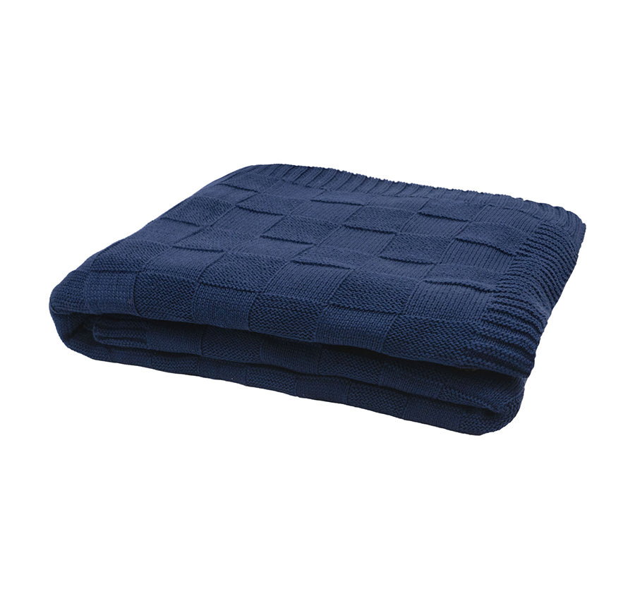 Solomon 130x200cm Throw Rug Navy