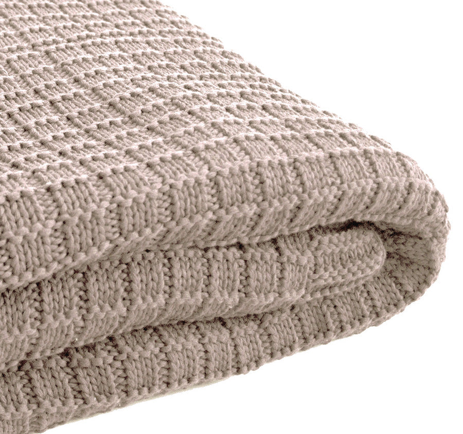 Tanami 130x200cm Throw Rug Latte