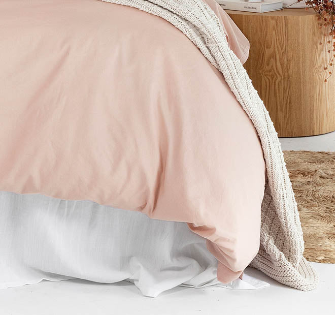 Temple Organic Cotton Quilt Cover Set Range Rosewater