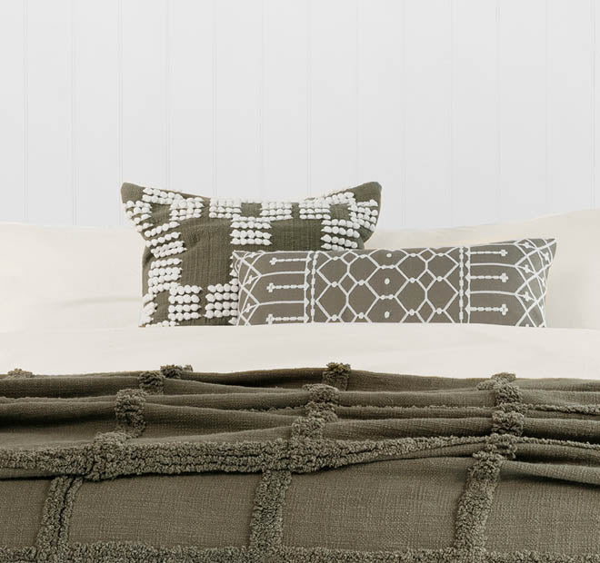 Temple Organic Cotton Quilt Cover Set Range Snow