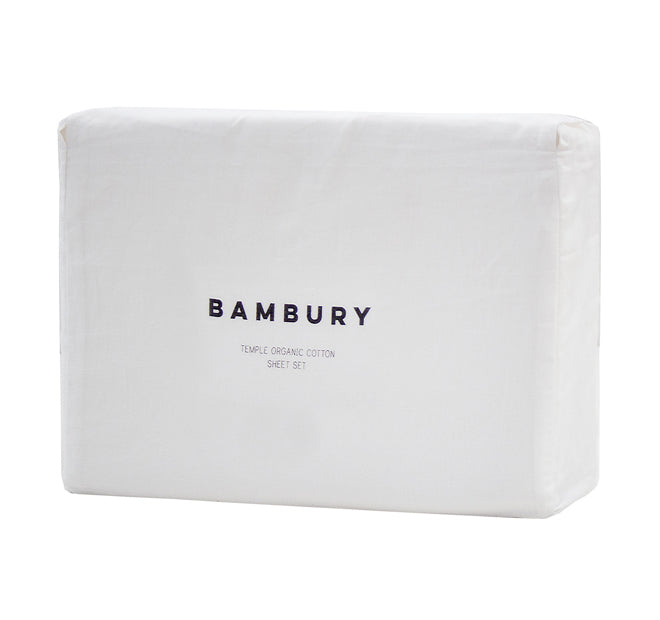 Temple Organic Cotton Mega Sheet Set Range Snow