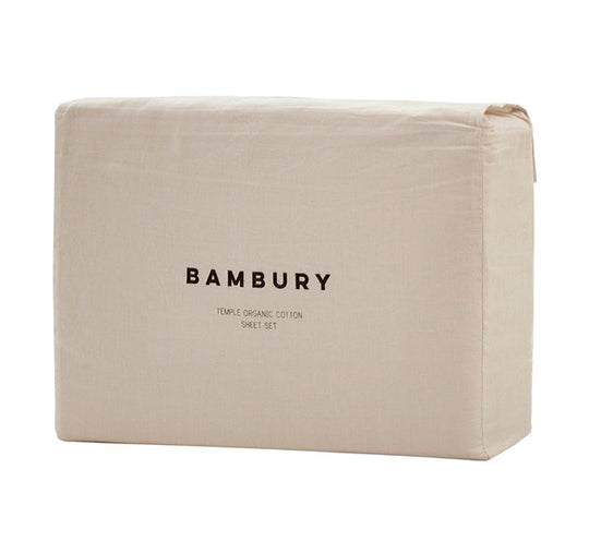 Temple Organic Cotton Mega Sheet Set Range Pebble