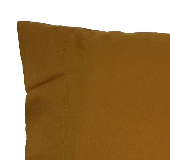 Temple Organic Cotton Sheet Set Range Tobacco