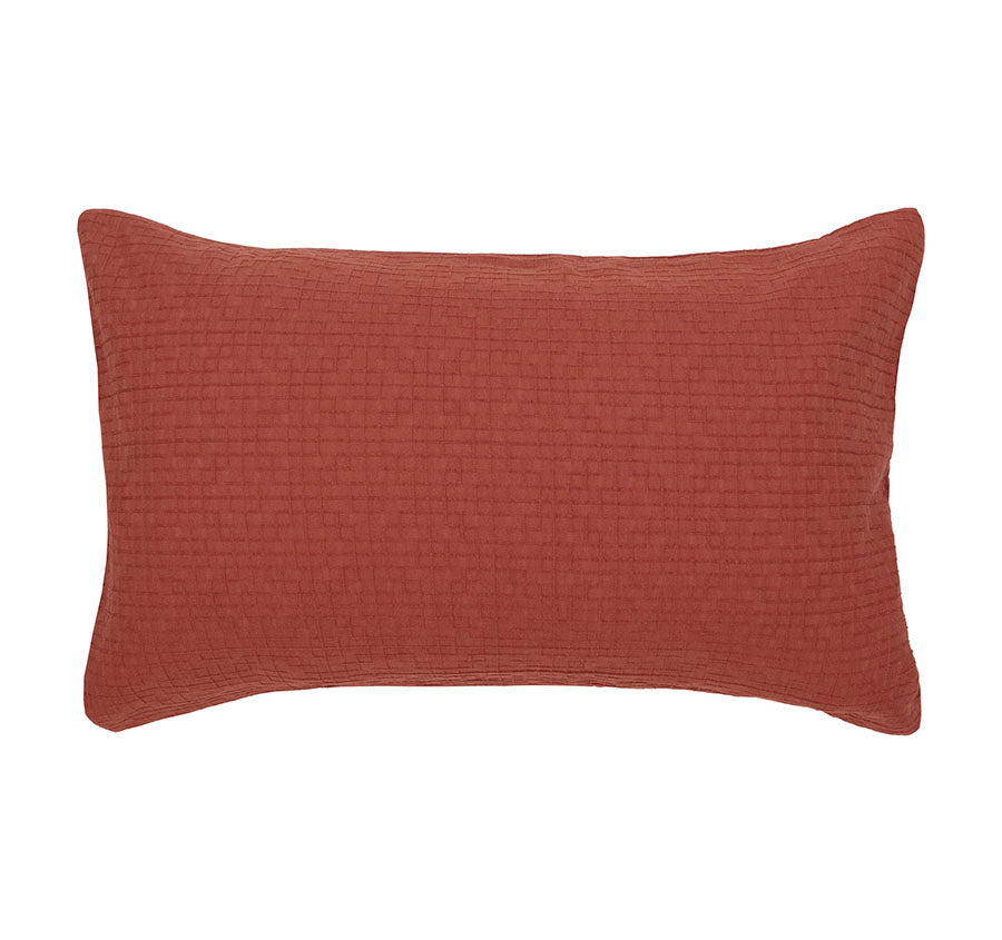 Trellis Quilt Cover Set Range Brick
