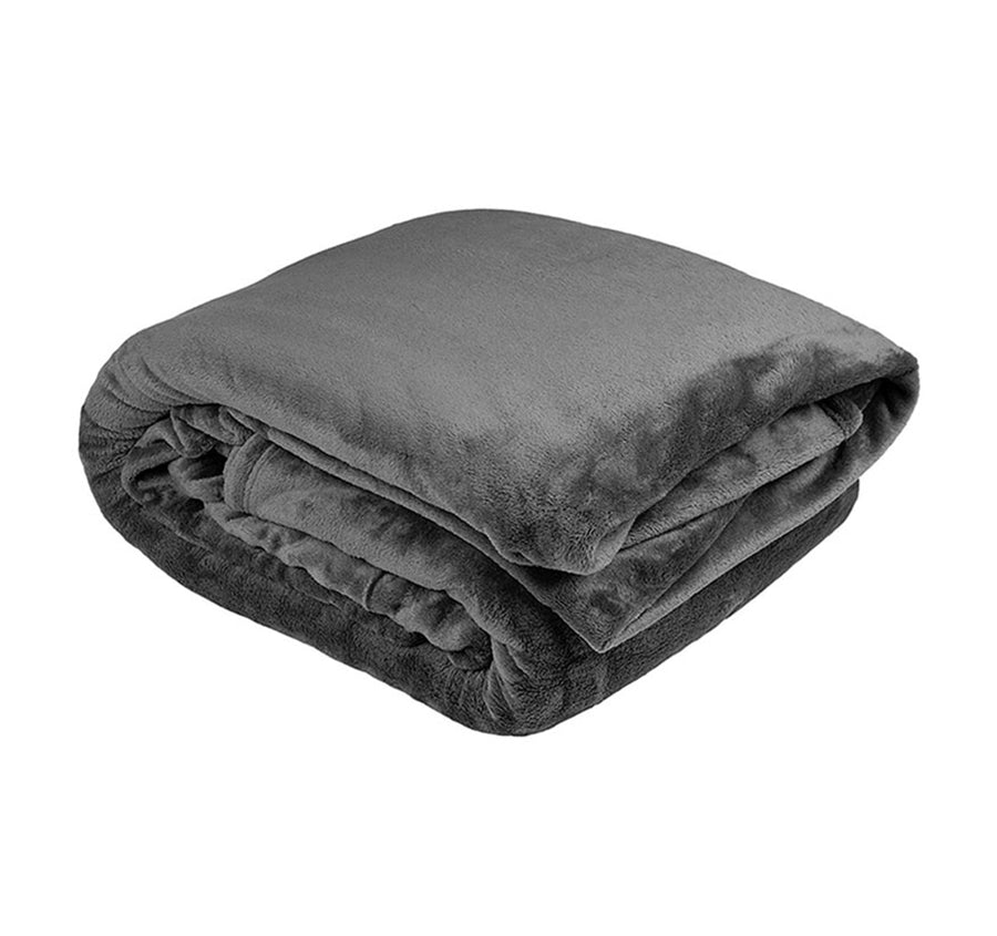 Ultraplush Blanket Range Charcoal