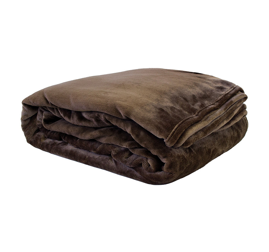 Ultraplush Blanket Range Chocolate