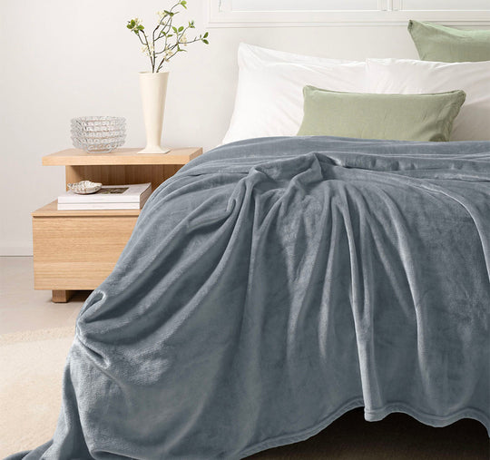Ultraplush Blanket Range Steel Blue