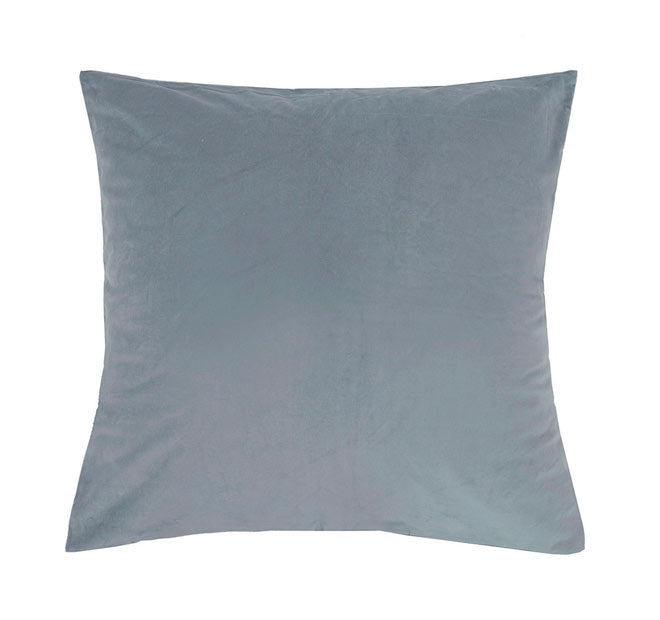 Velvet European Pillowcase Steel Blue