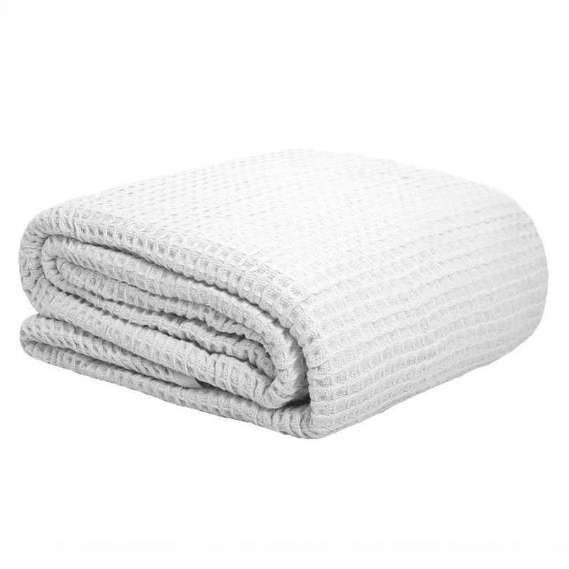 Waffle Weave Blanket Range White – Manchester Warehouse