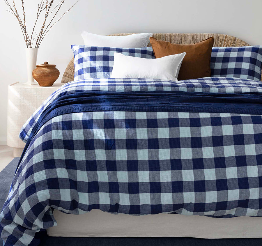 Willow Quilt Cover Set Range Blue