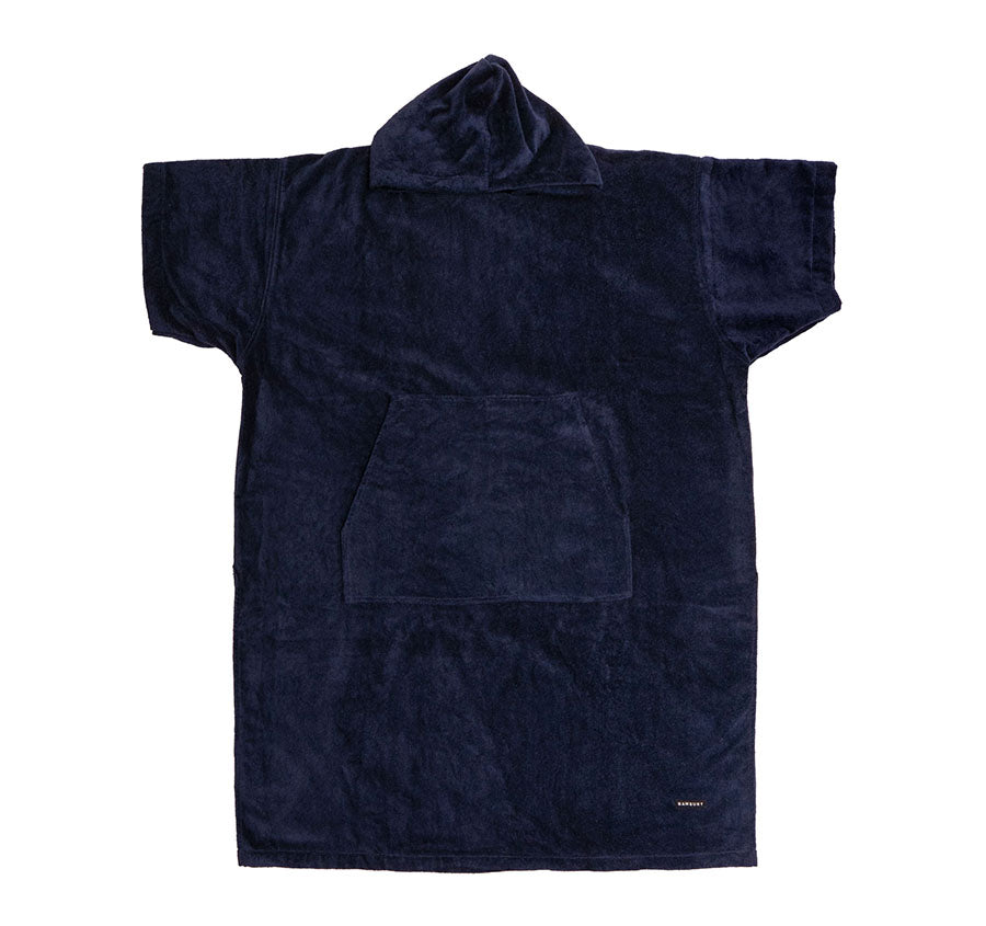 Wylie Adult Hooded Beach Poncho Navy