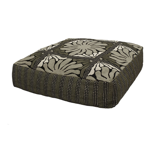 Zinnia 55x55x15cm Filled Floor Cushion Moss