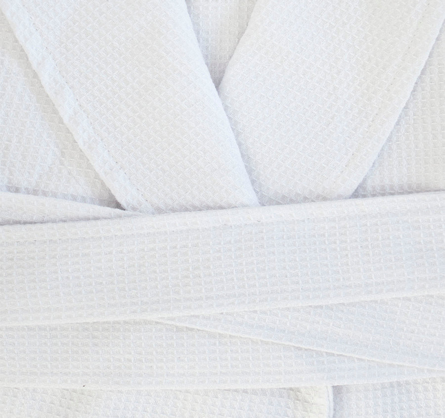 Chateau Waffle Robe White