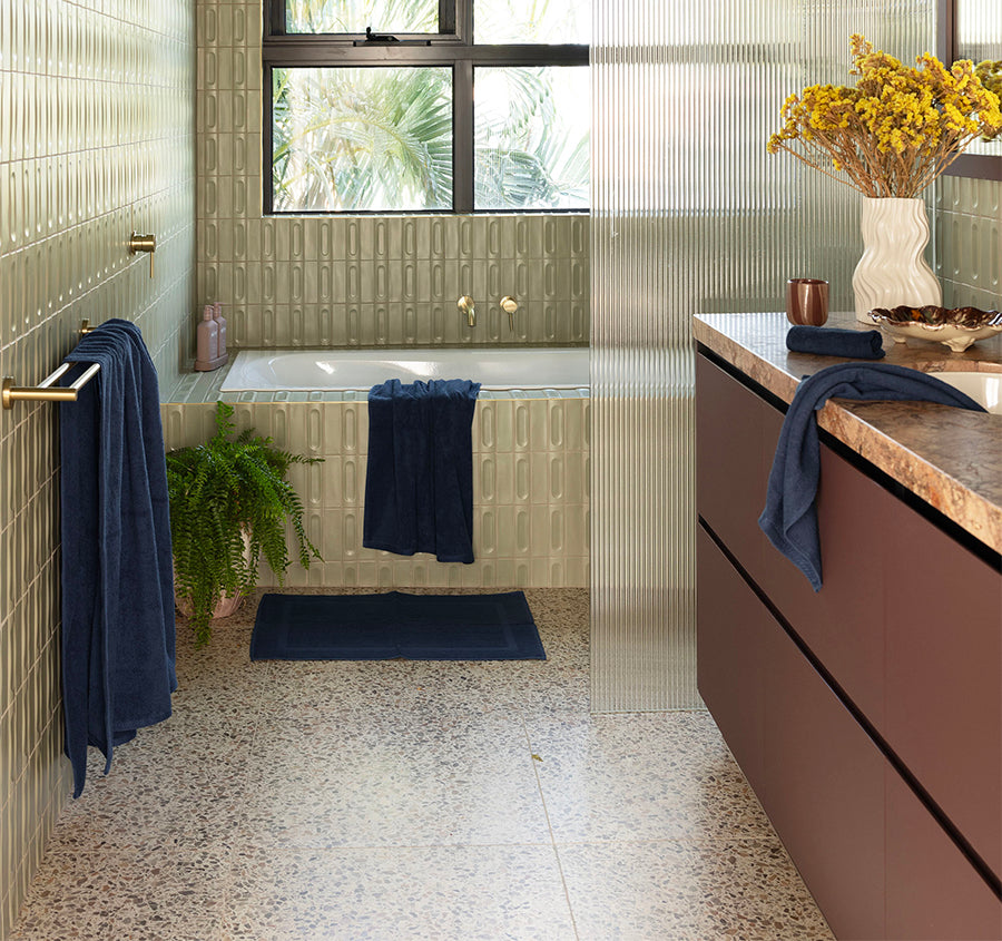Chateau 500gsm Cotton Bath Towel Range Navy