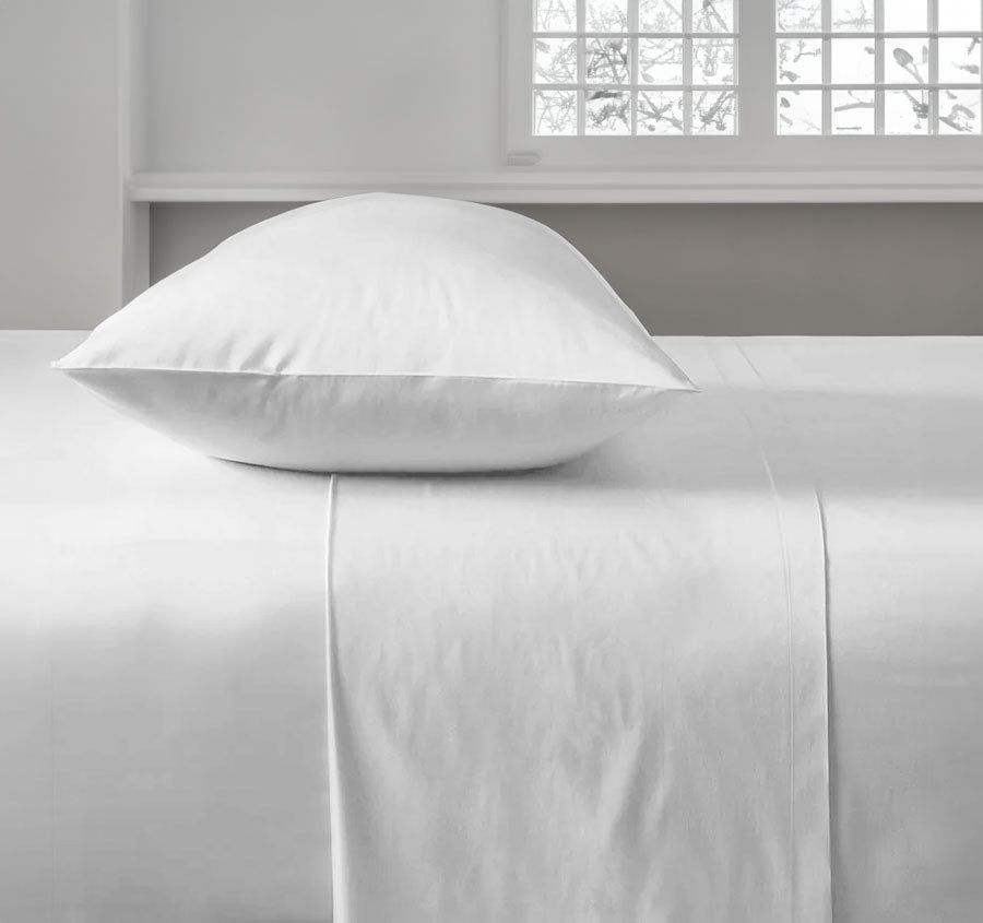 Chateau 210THC Polyester Cotton Sheet Range White