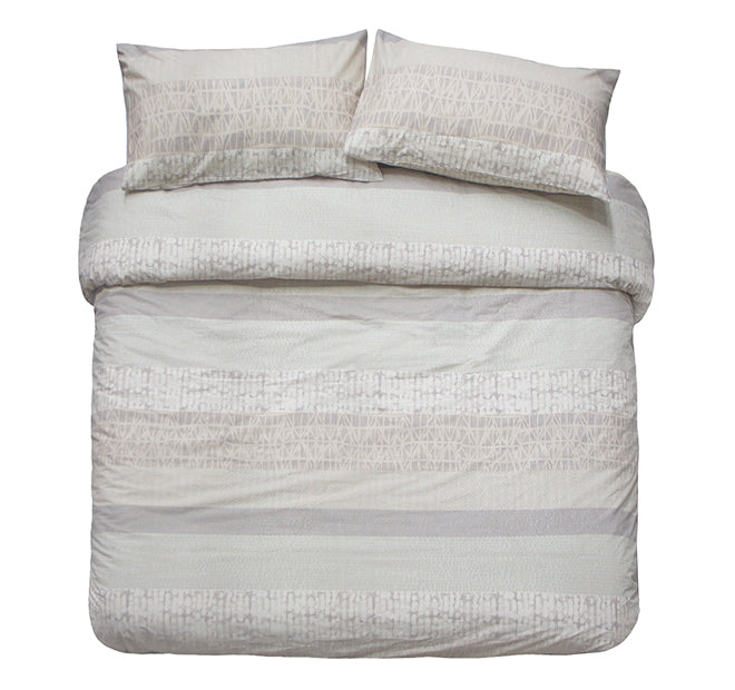 Darlington Quilt Cover Set Range Sand