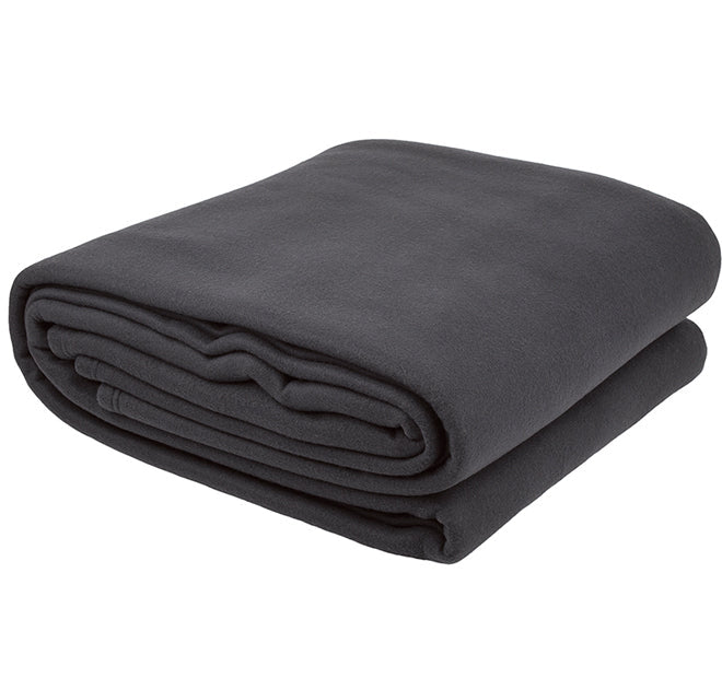 Villa Polar Fleece Blanket Range Charcoal
