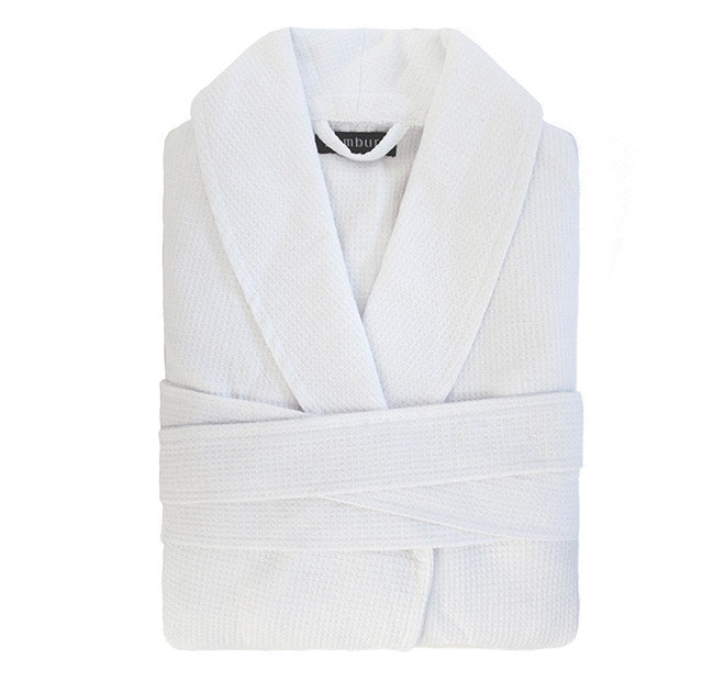 Chateau Waffle Robe White