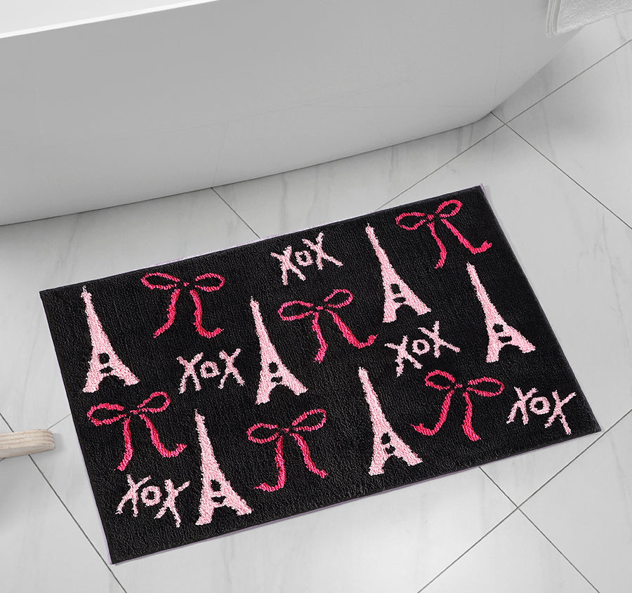 Bows In Paris 50 x 80cm Bath Mat