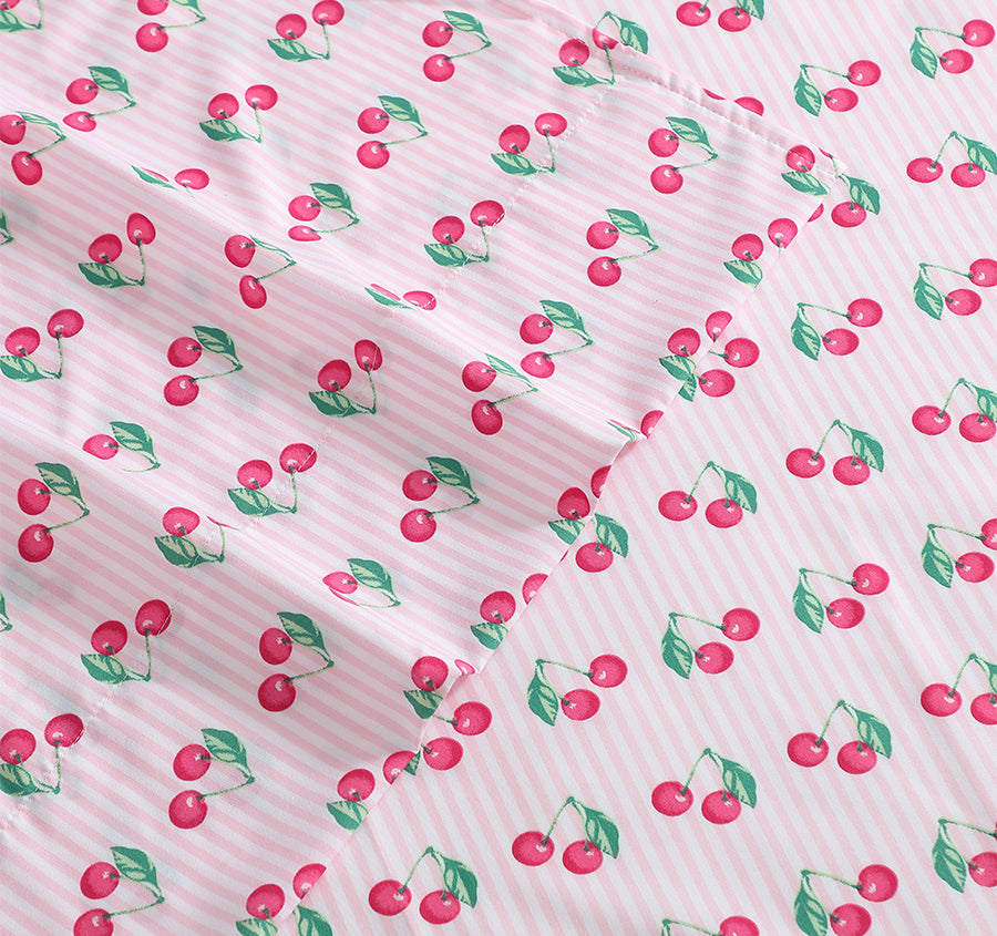 Cherry Stripe Sheet Set Range 