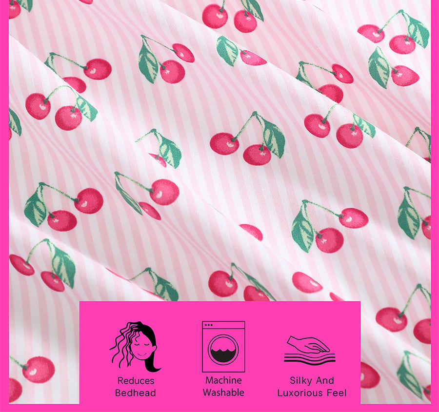 Cherry Stripe Sheet Set Range 