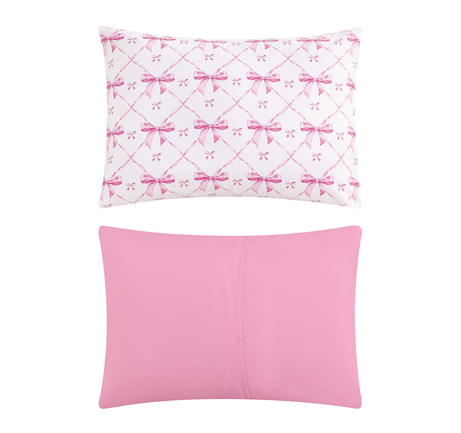 Festive Bow Trellis 8 Piece Bed In A Bag Comforter Set