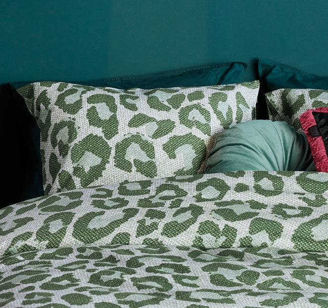 Fabrice Quilt Cover Set Range Green