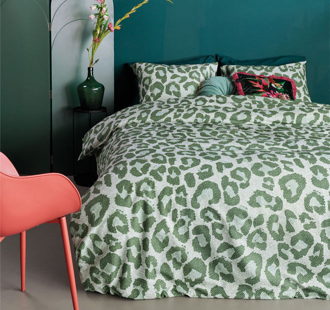 Fabrice Quilt Cover Set Range Green