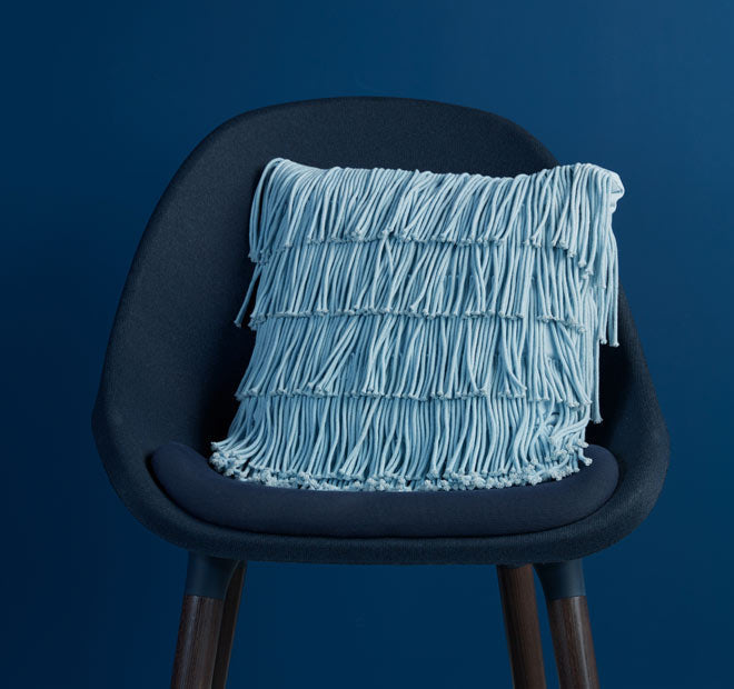 Flapper 40x40cm Filled Cushion Light Blue