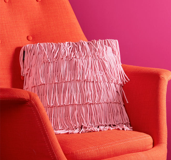 Flapper 40x40cm Filled Cushion Pink