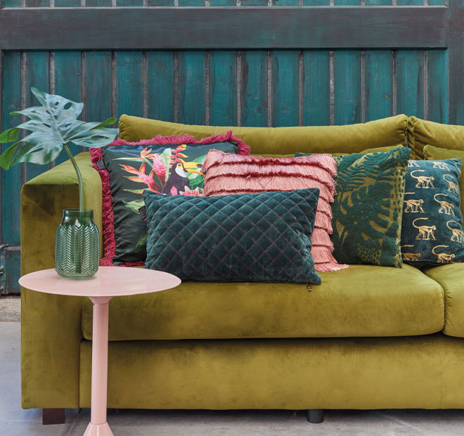 Fringy 40x40cm Filled Cushion Coral