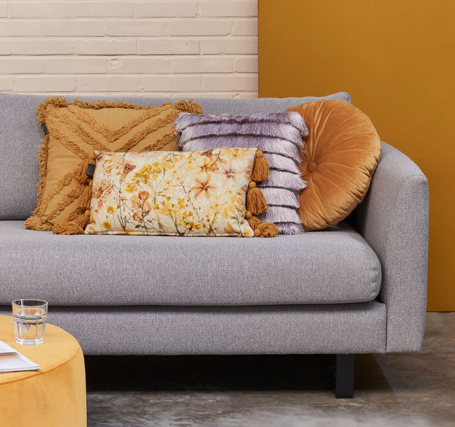 Fringy 40x40cm Filled Cushion Lilac