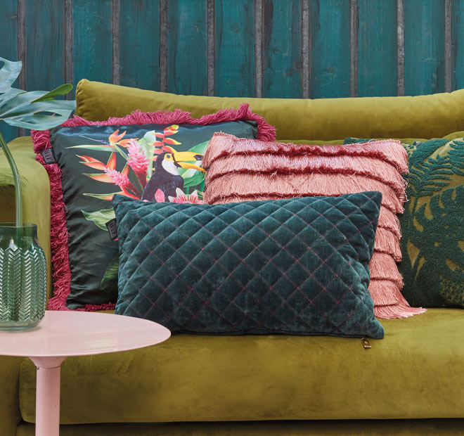 Jungle Fever 45x45cm Filled Cushion Pink
