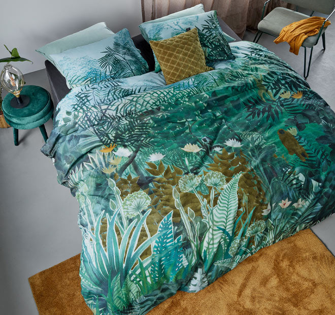 Madagascar Quilt Cover Set Range Green