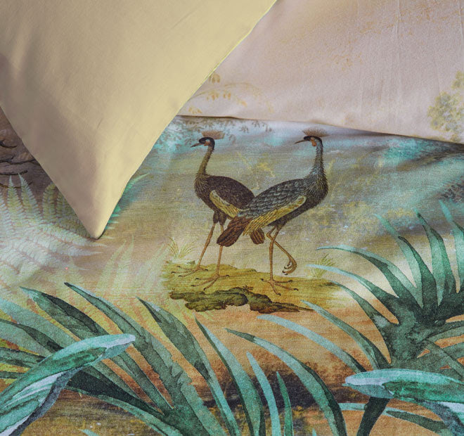 Panoramic Quilt Cover Set Range Green