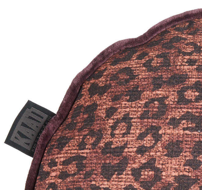 Pardus 40cm Round Cushion Red