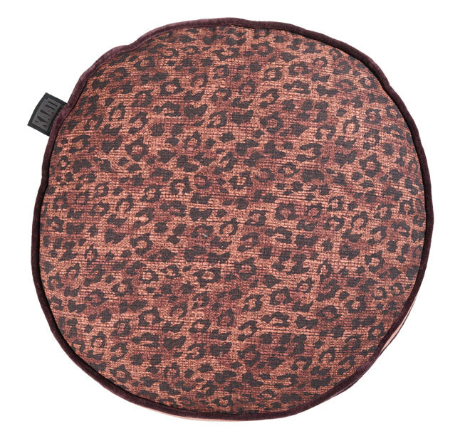 Pardus 40cm Round Cushion Red