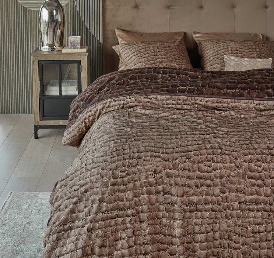 Riviera Maison Quilt Cover Set Range Brown