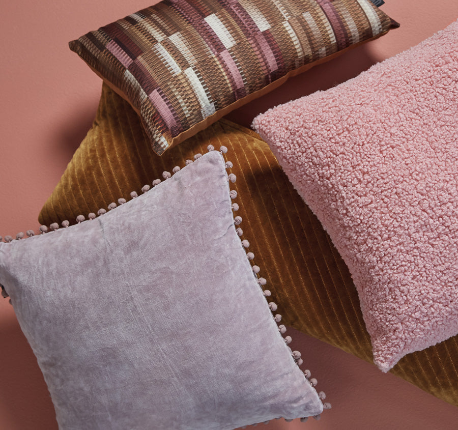 Svenja 43x43cm Filled Cushion Mauve