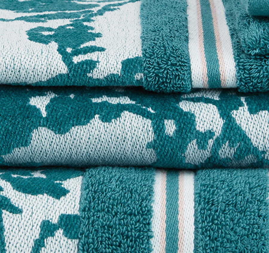 Fleurir Bath Towel Range Blue