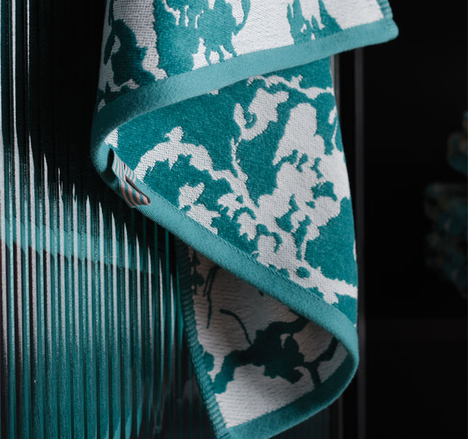 Fleurir Bath Towel Range Blue