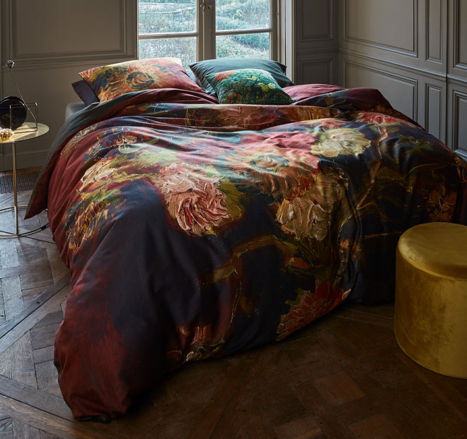 Gladioli Quilt Cover Set Range Red