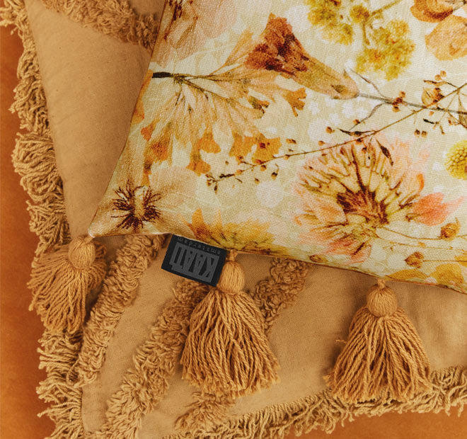 Wildflower 30x50cm Filled Cushion Yellow